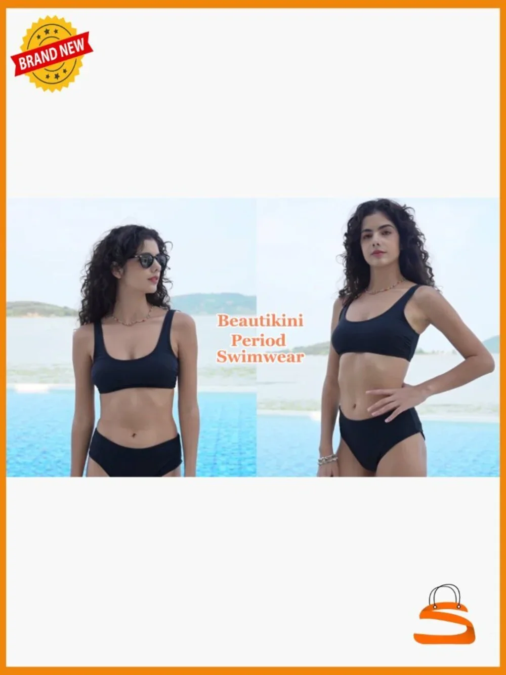 Leakproof Period Bikini Set XS Sporty Fit Quick Dry UPF 50+